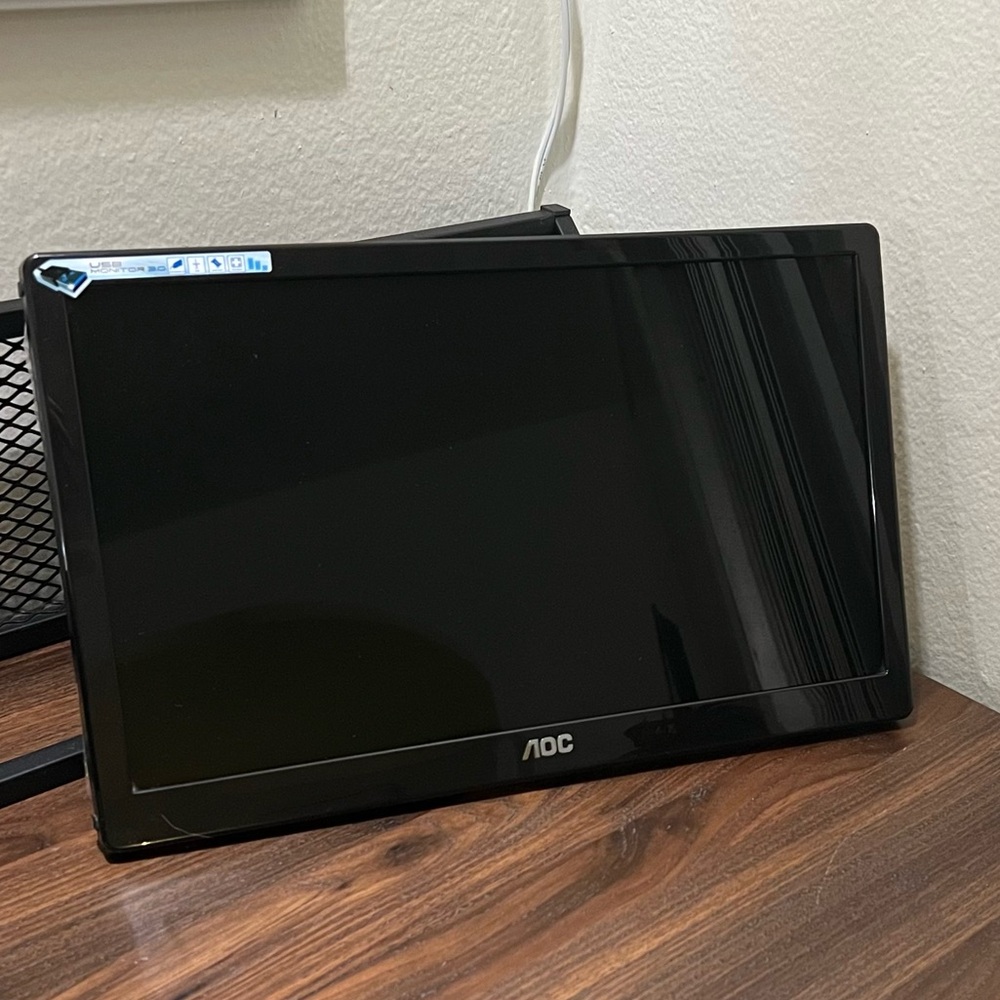 AOC 15.6” USB Portable LED HD monitor